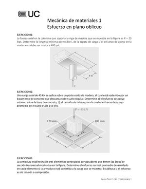 2 Esfuerzo De Tensión Compresión Y Capacidad Portante