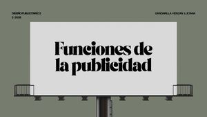 Funciones De La Publicidad