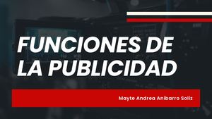 Funciones De La Publicidad