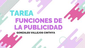 Tarefunciones de la publicidad
