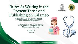 R1 A2 S2 Writing In The Present Tense And Publishing On Calameo (1)