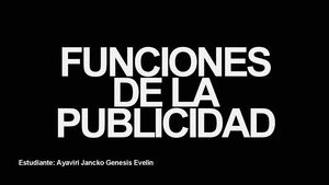 Funciones De La Publicidad (1) Comprimido