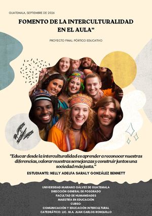 Portico Educativo Fomento De La Interculturalidad En El Aula