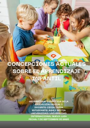 Revista de las  Concepciones actuales sobre el aprendizaje infantil.