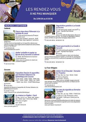 Agenda du mois en Sud Luberon