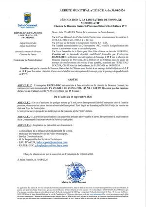 Am N°2026 211a Dt 19t Chem De Beaume Gairard Razel Bec Eau D'azur Modificatif