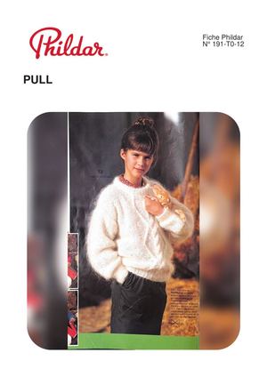 Fiche Phildar 191 T0 12 Pull