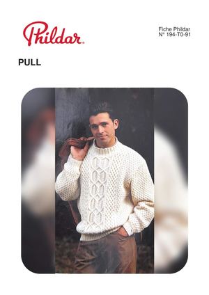 Fiche Phildar 194 T0 91 Pull
