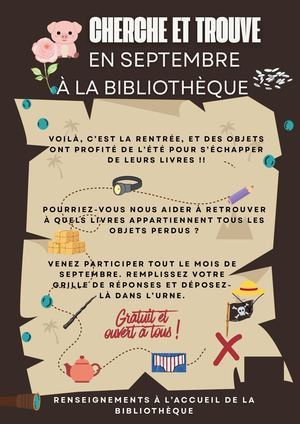 Cherche Et Trouve à La Bibliothèque