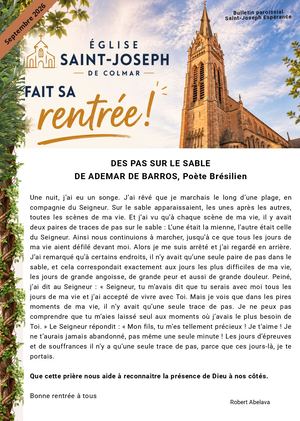 Bulletin St Joseph 16 Pages Septembre 2026