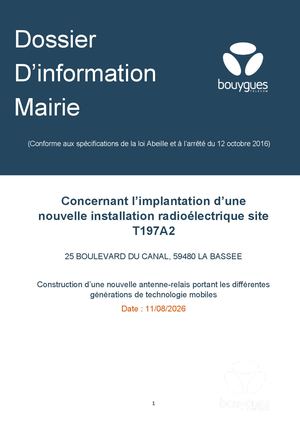 DIM La Bassee Boulevard Du Canal BT 20260819