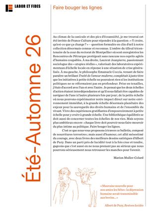 Bulletin Automne 2026
