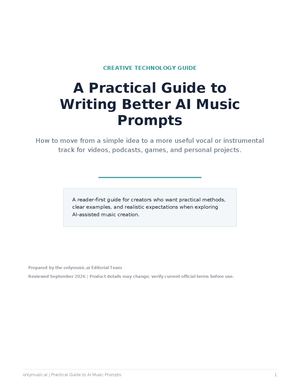 Onlymusic Ai Practical Guide Ai Music Prompts
