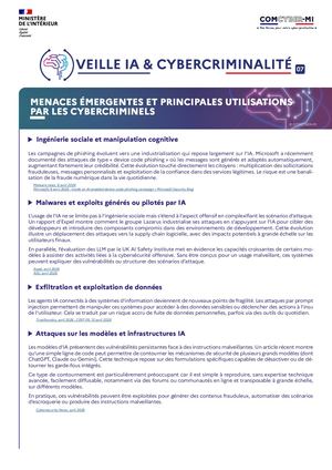 Veille Ia & Cybercriminalite #07