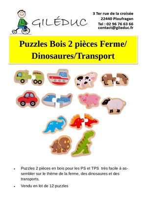 Puzzles Eet Encastrements Bois Gileduc 26 27