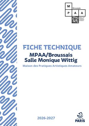 Fiche Technique MPAA/Broussais 26-27
