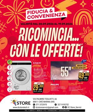 Volantino Fiducia & Convenienza Settembre Dc Store