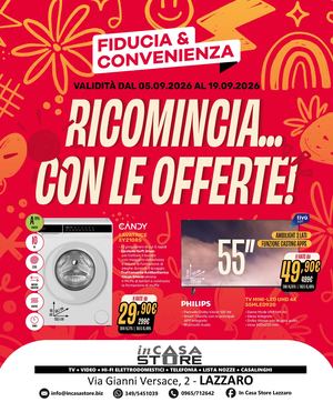 Volantino Fiducia & Convenienza Settembre In Casa Store