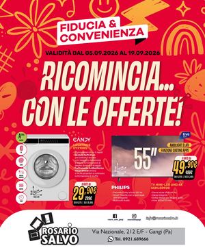 Volantino Fiducia & Convenienza Settembre Rosario Salvo