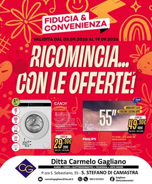 Volantino Fiducia & Convenienza Settembre Gagliano Carmelo
