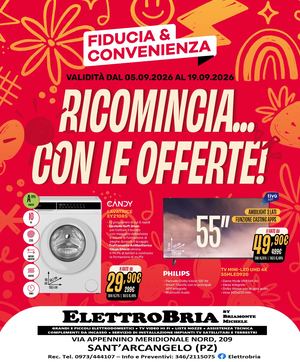 Volantino Fiducia & Convenienza Settembre Elettro Bria Di Briamonte Michele