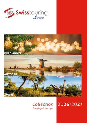 Brochure Hiver 2026 2027 Swisstouring