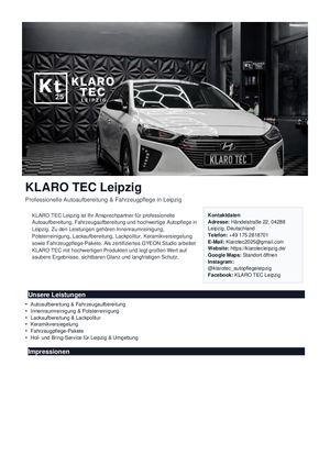 Klaro Tec Leipzig One Pager