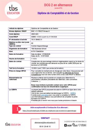 Fiche Entreprise Dgc 2 Ans 2026 2028 Ancien Bts