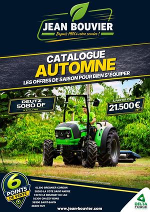 JEAN BOUVIER CATALOGUE AUTOMNE 2026