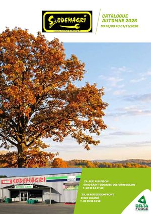 SODEMAGRI CATALOGUE AUTOMNE 2026