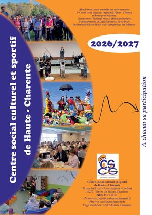 Plaquette Cscs Haute Charente 2026 2027
