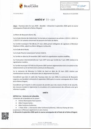 Arr 26 507 à 26 512