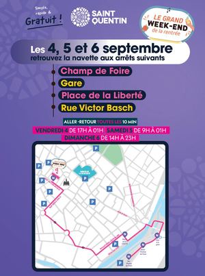 Navette Gratuite Grand Week-End de la rentrée 2026