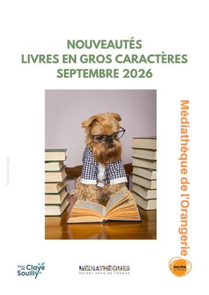 Nouveautés Gros caractères Septembre 2026