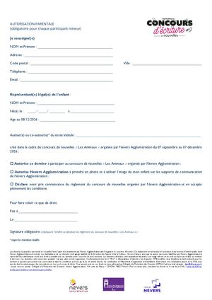 Autorisation Parentale
