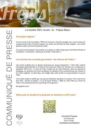 Cp Fréjus Mess