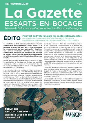 La Gazette Septembre 2026