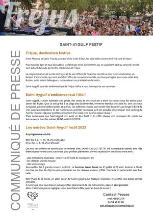 Cp Saint Aygulf Festif