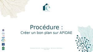 Procédure Numérique Apidae Créer Un Bon Plan 2027