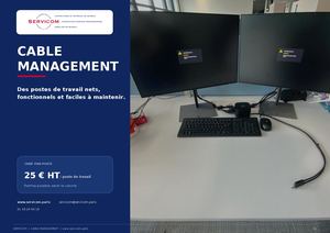 4) Servicom Presentation Cable Management