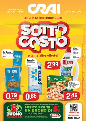 Volantino CRAI Ama Superette e Cuor Nord dal 3 al 12 settembre
