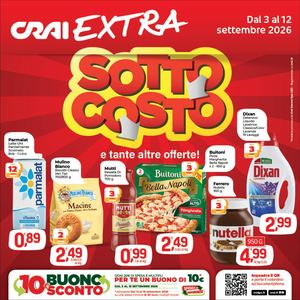 Volantino Crai Codè Extra dal 3 al 12 settembre