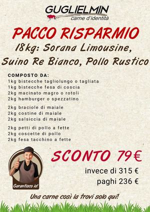 Pacco Risparmio 18kg Sorana + Suino + Pollo