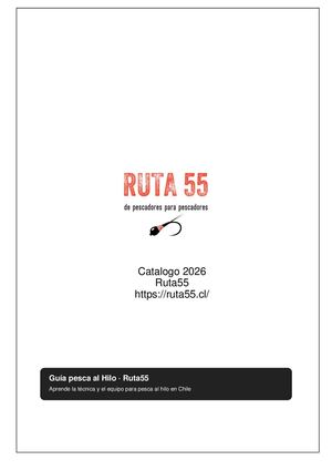 Catálogo Ruta55 Agosto 2026 | Pesca con Mosca, Ninfas y Pesca al Hilo en Chile