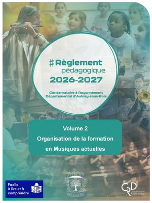 Réglement Pédagogique 26 27 Crd Musiques Actuelles Falc