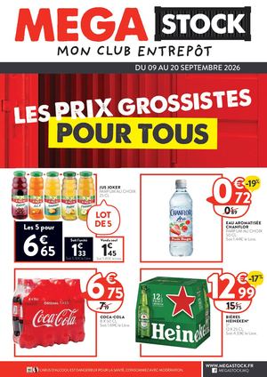 MEGA STOCK Martinique - Du 09 au 20 Septembre