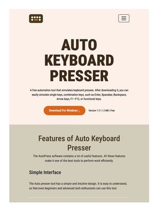Auto Keyboard Presser