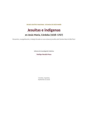 Jesuitas E Indigenas Jesus Maria
