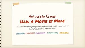 Behind The Scenes Movie Production & Grammar (Scrapbook Edition)