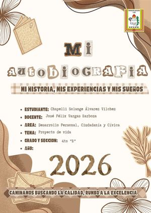 Mi Autobiografía Chayelli 4to B